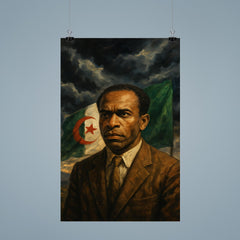 Frantz Fanon under Algerian storm clouds poster 9