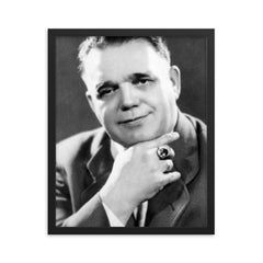 Franz Bardon framed print on a plain backdrop in size 16"x20".