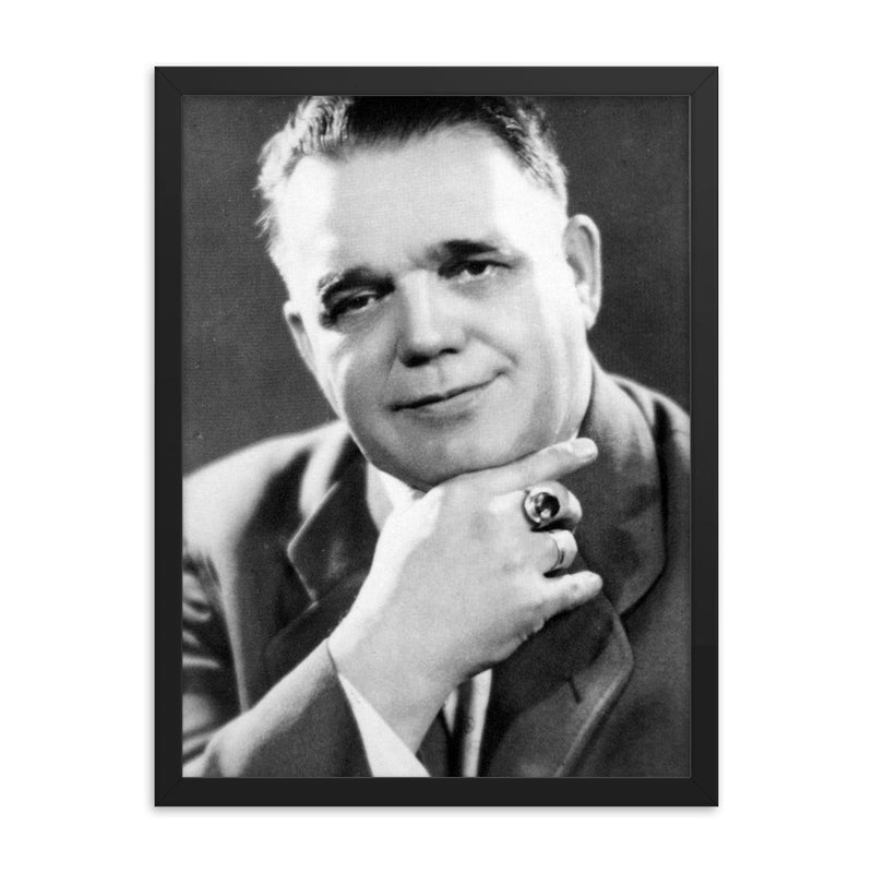 Franz Bardon framed print on a plain backdrop in size 18