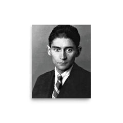 Franz Kafka poster on a plain backdrop in size 8"x10".