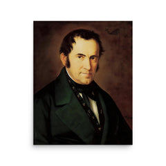 Franz Xaver Gruber poster on a plain backdrop in size 16"x20".