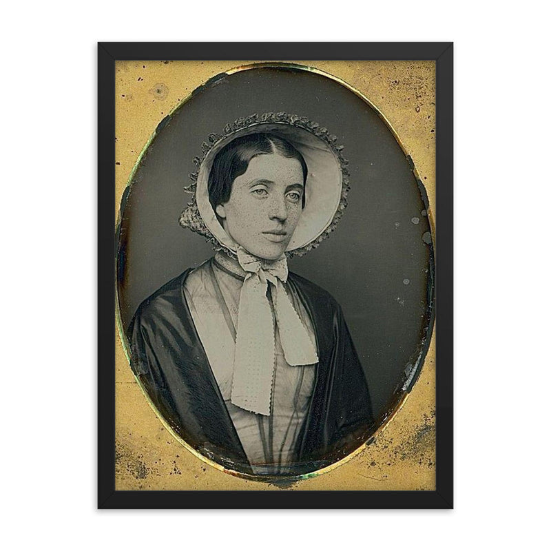 Freckles by an Unknown Artist, 1856 framed print on a plain backdrop in size 18