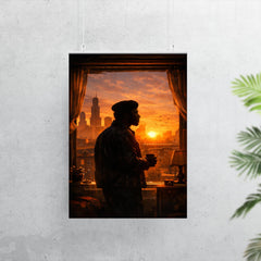 Fred Hampton sunrise apartment silhouette poster 7