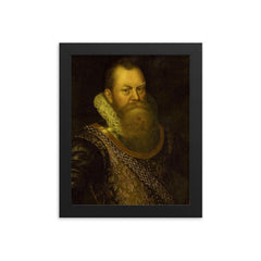 Frederick de Houtman framed print on a plain backdrop in size 8"x10".