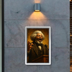 Frederick Douglass thunderous orator portrait poster 2