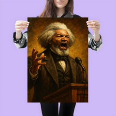 Frederick Douglass thunderous orator portrait poster 3