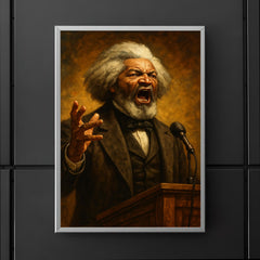 Frederick Douglass thunderous orator portrait poster 5