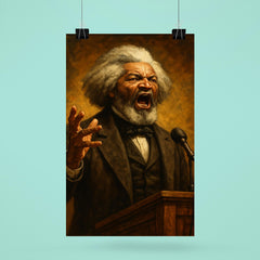 Frederick Douglass thunderous orator portrait poster 6