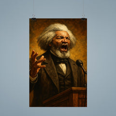 Frederick Douglass thunderous orator portrait poster 9