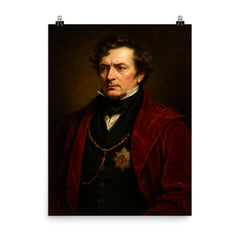 Frederick John Robinson Viscount Goderich poster on a plain backdrop in size 8"x10".