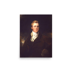 Frederick John Robinson, Viscount Goderich poster on a plain backdrop in size 12"x16".