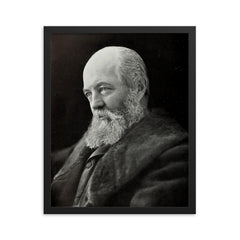Frederick Law Olmsted framed print on a plain backdrop in size 16"x20".