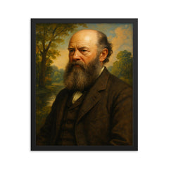 Frederick Law Olmsted framed print on a plain backdrop in size 16"x20".