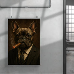 French bulldog smoking a cigar poster 4