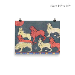 French Lions, 11th Century poster 3