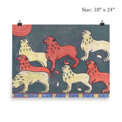 French Lions, 11th Century poster 5