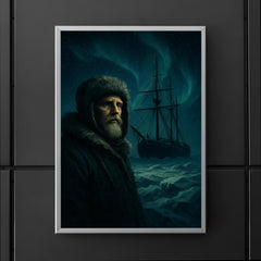 Fridtjof Nansen and Fram trapped in polar night poster 5