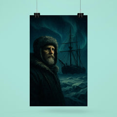 Fridtjof Nansen and Fram trapped in polar night poster 6