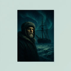 Fridtjof Nansen and Fram trapped in polar night poster 8