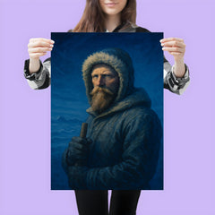 Fridtjof Nansen in polar blue twilight poster 3