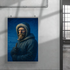 Fridtjof Nansen in polar blue twilight poster 4