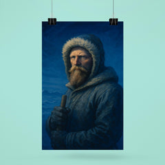 Fridtjof Nansen in polar blue twilight poster 6