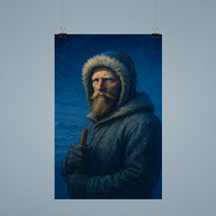 Fridtjof Nansen in polar blue twilight poster 9