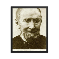 Friedrich Gottlob Keller framed print on a plain backdrop in size 16"x20".