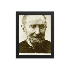 Friedrich Gottlob Keller framed print on a plain backdrop in size 8"x10".