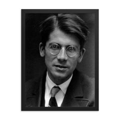 Friedrich Hund framed print on a plain backdrop in size 18"x24".