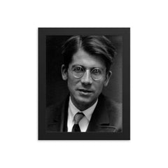 Friedrich Hund framed print on a plain backdrop in size 8"x10".