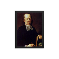 Friedrich Paschke framed print on a plain backdrop in size 12"x16".