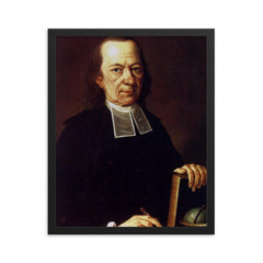 Friedrich Paschke framed print on a plain backdrop in size 16"x20".