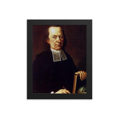 Friedrich Paschke framed print on a plain backdrop in size 8"x10".