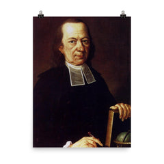 Friedrich Paschke poster on a plain backdrop in size 8"x10".