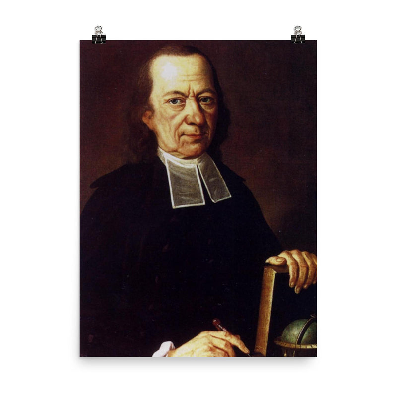 Friedrich Paschke poster on a plain backdrop in size 8