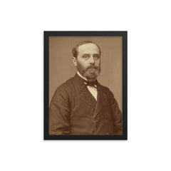 Friedrich Theodor Vischer framed print on a plain backdrop in size 12"x16".