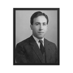 Fuad al-Rikabi framed print on a plain backdrop in size 16"x20".