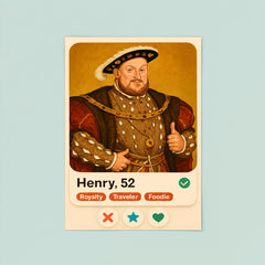 Funny dating app profile of Henry VIII poster 8