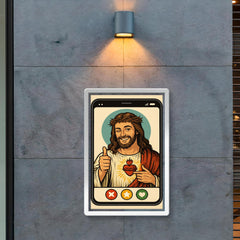 Funny dating app profile of Jesus poster 2