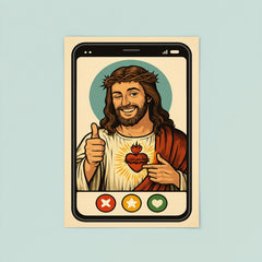 Funny dating app profile of Jesus poster 8