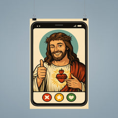 Funny dating app profile of Jesus poster 9