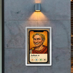 Funny dating app profile of Julius Caesar poster 2