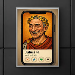 Funny dating app profile of Julius Caesar poster 5