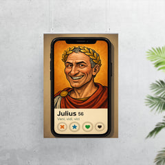 Funny dating app profile of Julius Caesar poster 7