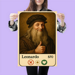 Funny dating app profile of Leonardo da Vinci poster 3