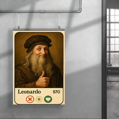 Funny dating app profile of Leonardo da Vinci poster 4