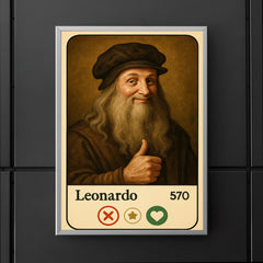 Funny dating app profile of Leonardo da Vinci poster 5