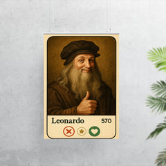 Funny dating app profile of Leonardo da Vinci poster 7