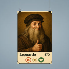 Funny dating app profile of Leonardo da Vinci poster 9